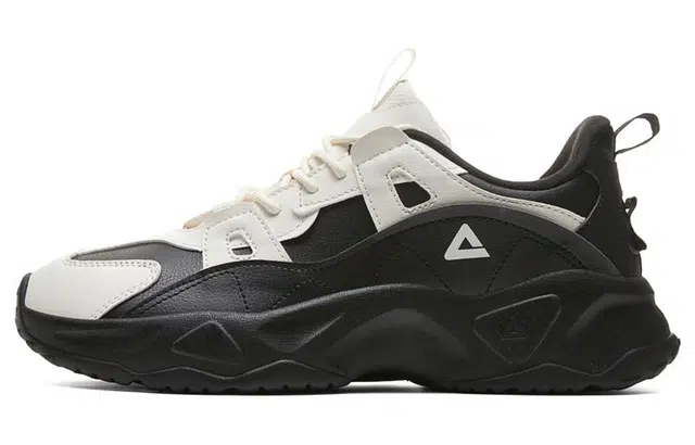 匹克 百搭 透气 低帮 生活休闲鞋 男女同款 米黑色