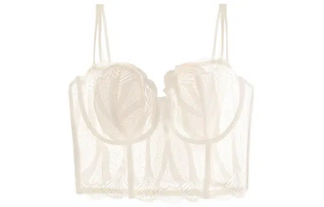 浪莎 简约休闲美背蕾丝文胸