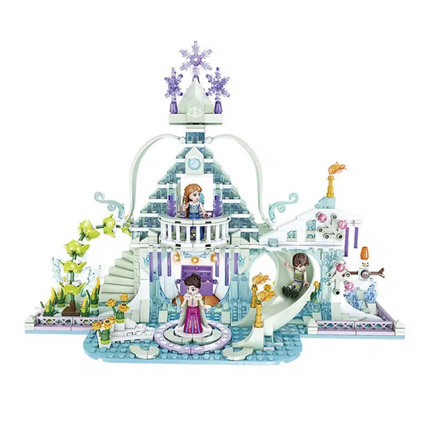 方橙 梦想小屋系列 公主屋 水晶屋 树屋 积木 儿童益智玩具