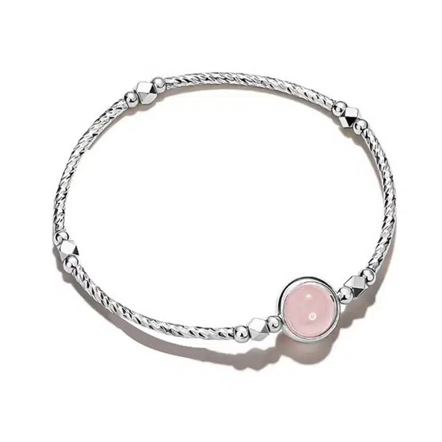 华髻 新中式国潮粉貔貅招财纳福双层叠戴 轻奢 高级感 玛瑙 手串 女款