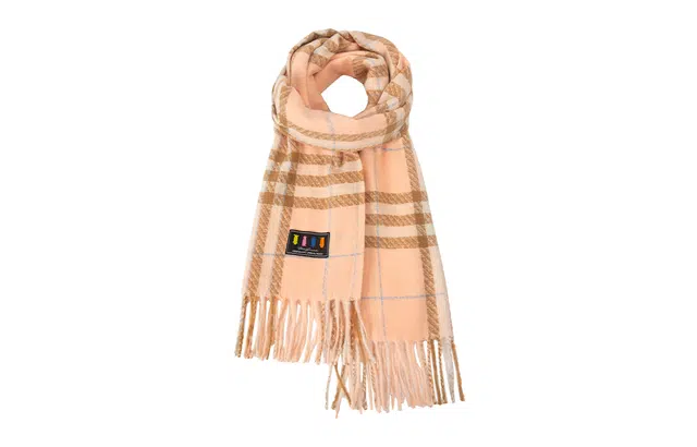 白卷 加厚田字格 流苏 绒线围巾 女款