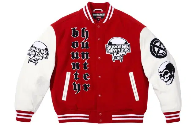Supreme x BOUNTY HUNTER Varsity Jacket