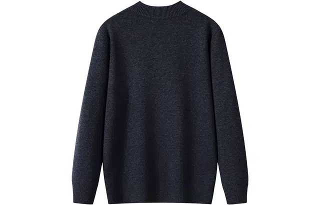 恒源祥 厚款半高领拉链套头针织毛衣 男款