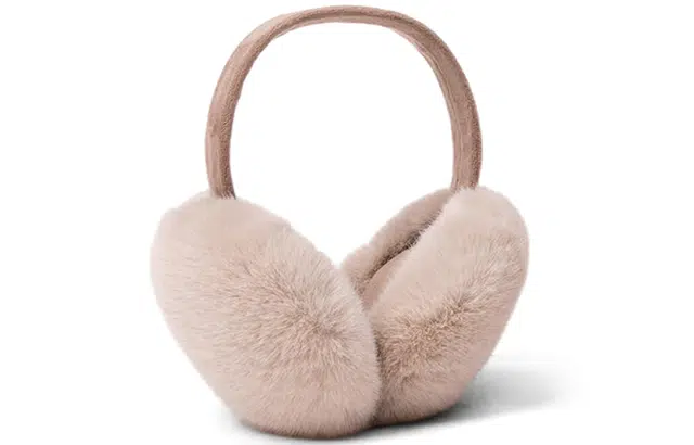 优幽兰 防风防寒防噪音睡觉隔音头戴式 貂毛 耳罩 女款
