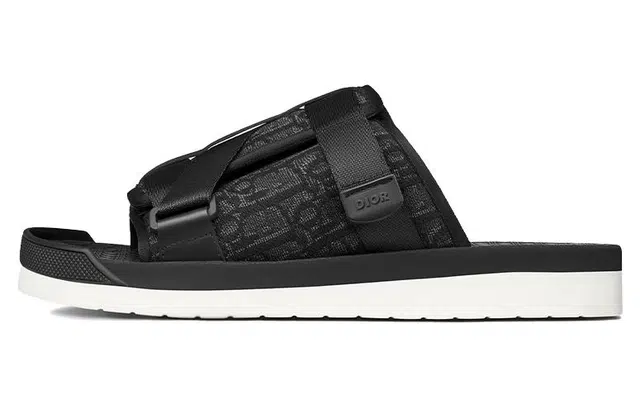 Dior Alpha Slides Black