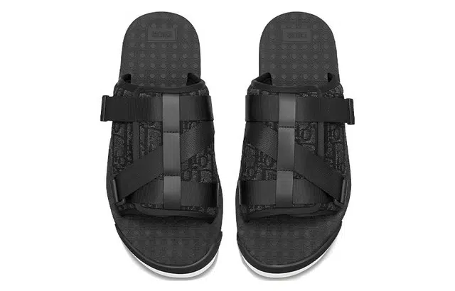 Dior Alpha Slides Black
