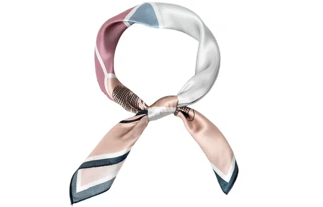 优幽兰 拼色小方巾领巾高级感减龄气质 桑蚕丝 丝巾 女款 礼盒装