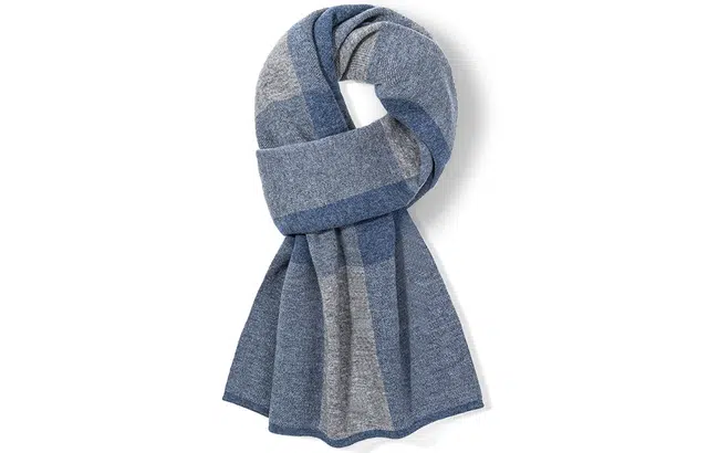 优幽兰 加厚 防风防寒保暖 绒线围巾 男款