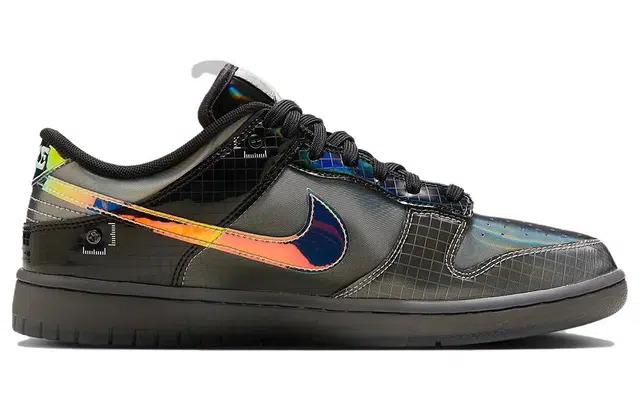 Nike Dunk Low "Hyperflat" Black and Multi-Color