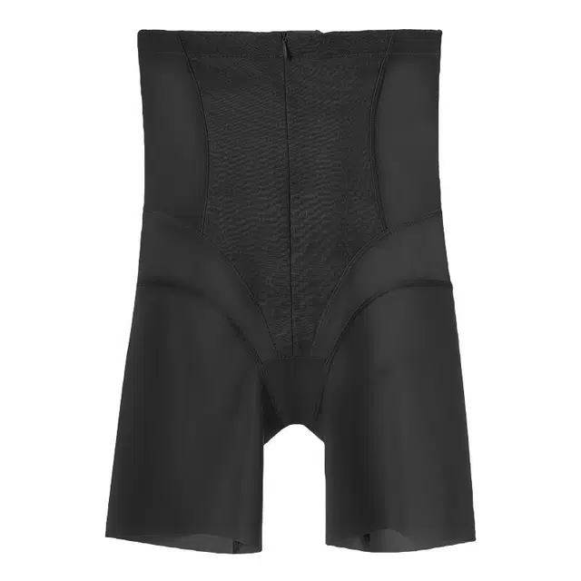 俏佳人 高腰收腹纯色塑形提臀束腰拉链款网纱塑身裤 女款