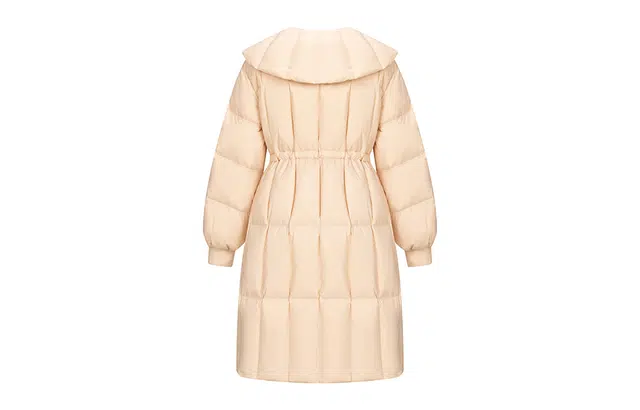 艾莱依 大翻领长款保暖甜美舒适长袖羽绒服 女款