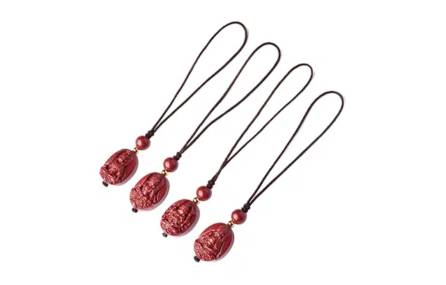 灵菲 十二生肖手机挂件 高含量紫金砂 平安转运钥匙扣 汽车挂坠挂饰挂坠 礼物生日 朱砂 玉石吊坠 男女同款情侣款 朱砂 送男女朋友