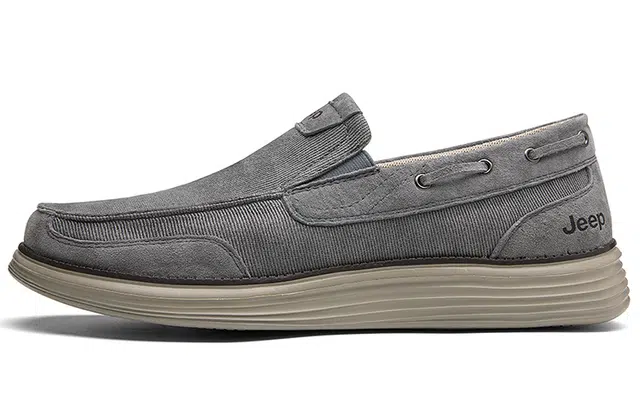 Jeep Canvas Slip-On Light Grey