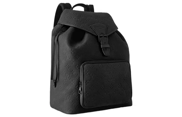 LOUIS VUITTON Montsouris Logo Taurillon