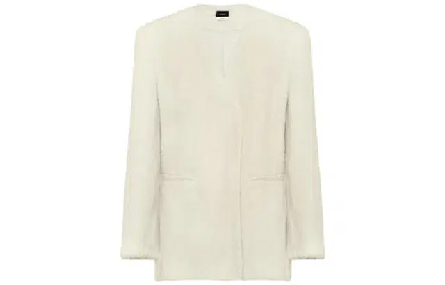 美洋 伊丽莎白老钱极简毛绒西装 女款 米白色