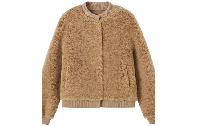 【dme】 时尚立领保暖大衣 女款 浅咖啡色