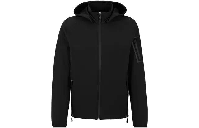 HUGO BOSS Water-Repellent Regular-Fit Jacket With Removable Hood