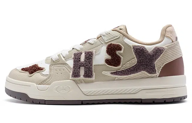 特步 驭桀 低帮 板鞋 男款 帆白