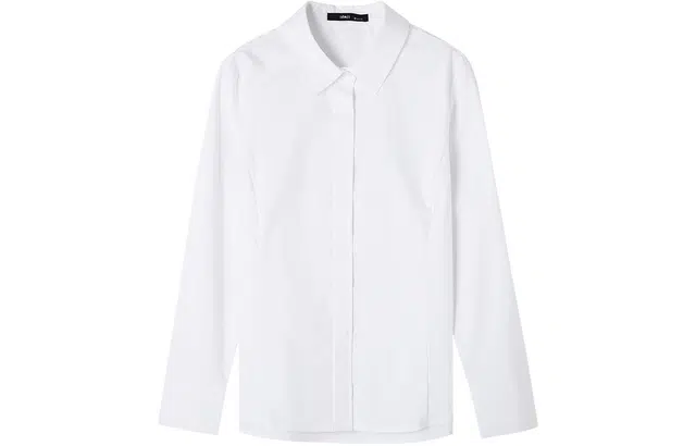 【dme】 显瘦长袖衬衫 女款 本白