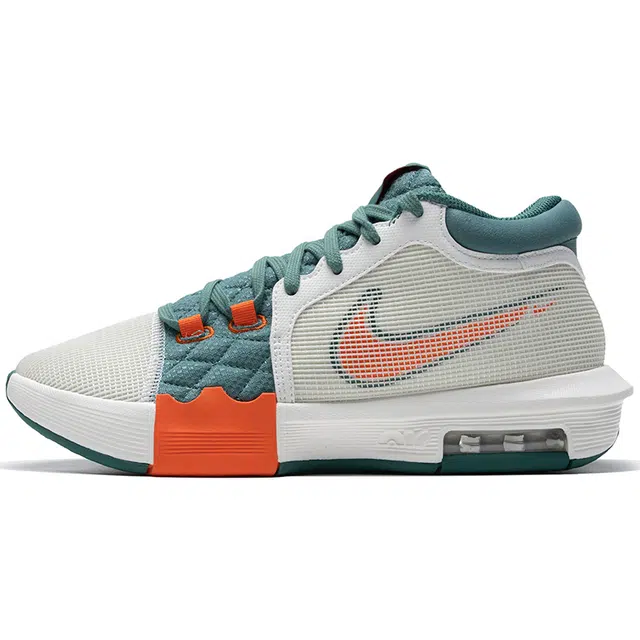Nike Basketball Low White Green Orange
