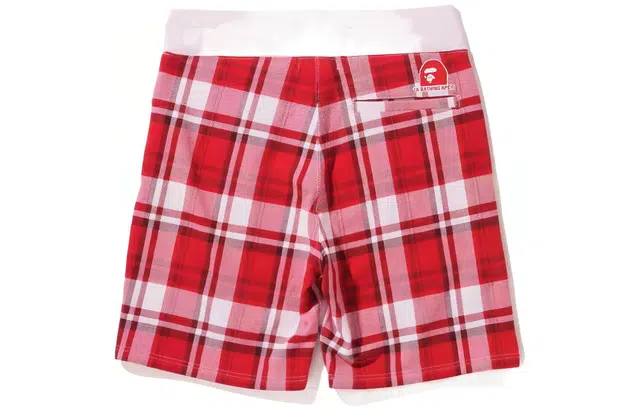 BAPE Check Gift Sweat Shorts