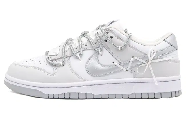 Nike Dunk Low GS White Silver