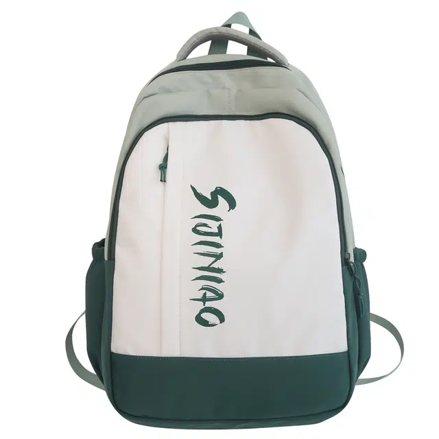 德力熊 简约校园 尼龙 书包双肩包背包 男女同款情侣款 黑色/紫色/红色/桔色/绿色