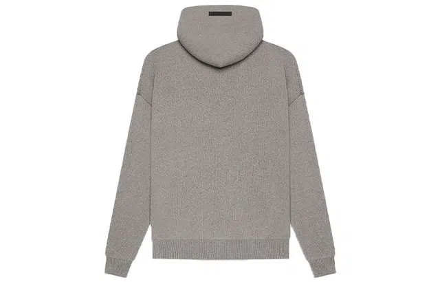 Fear of God Essentials SS21 Knit Pullover Dark Heather Oatmeal Logo