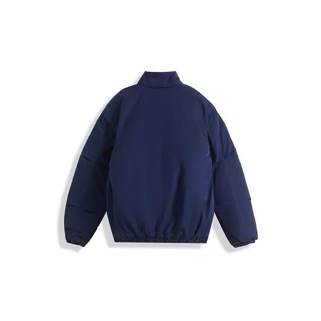我是大卫 日系简约纯色立领保暖加厚休闲棉服 男女同款