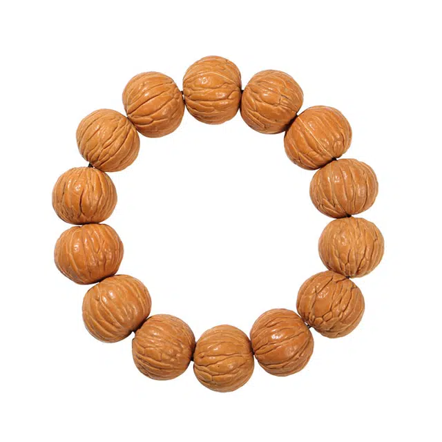 梵澜 复古国潮盘玩手把件 小众设计感立体纹文玩 简约百搭手饰 猴头核桃 手串 男女同款情侣款