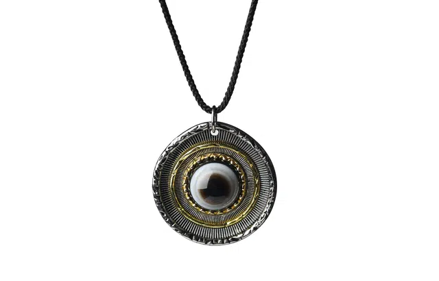 本木 西藏天眼天珠 国潮藏式民族风 招财转运守护平安 羊眼天眼 玛瑙 玉石吊坠 男女同款情侣款 玛瑙