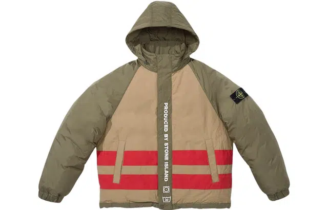 Supreme x Stone Island FW23 Reversible Logo Stripe Jacket