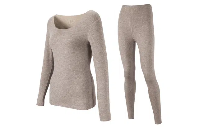 弗利少女 羊绒蚕丝无痕保暖内衣修身加厚秋衣秋裤发热保暖套装 女款