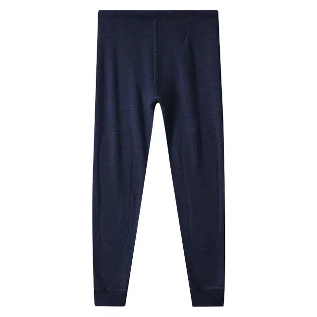 恒源祥 纯色护膝德绒蓄热加绒加厚抑菌保暖裤 男款