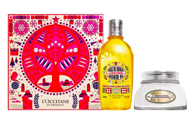 欧舒丹 限定甜扁桃沐浴礼盒套装 清洁滋润