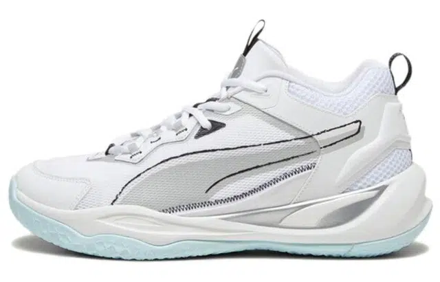 PUMA Playmaker White Silver Black