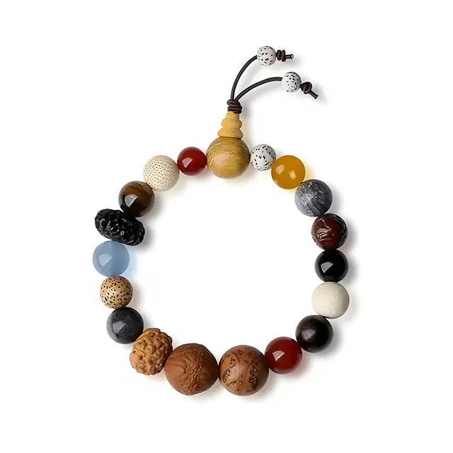 祝富礼 新中式国风十八籽国风佛珠转运珠招财纳福 玛瑙 其他菩提类 菩提手串 男女同款情侣款