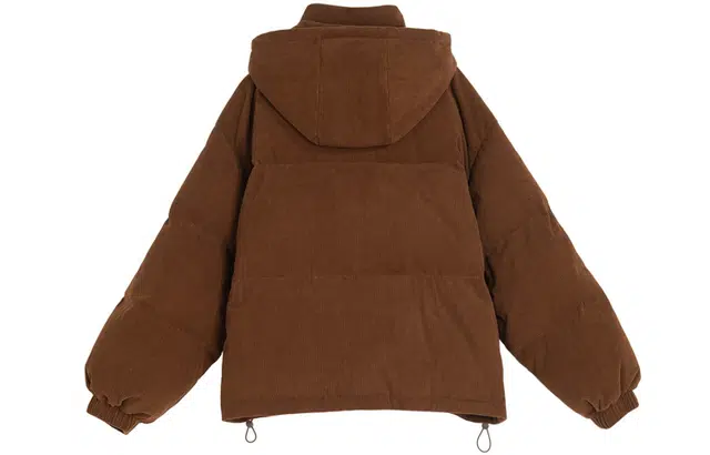 Sen Female Tribe Melard Vintage Oil Painting Series Down Jacket Brown