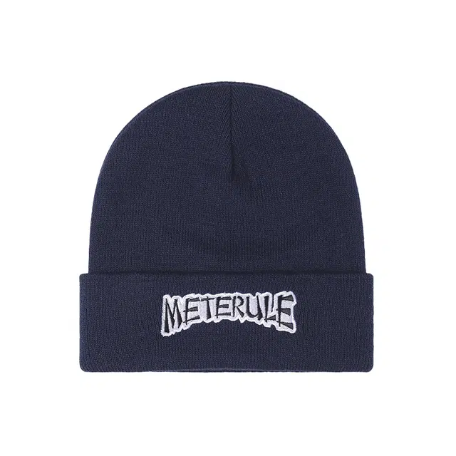 山一丸 英文字母刺绣双层保暖加厚户外毛线 绒线帽 男女同款情侣款