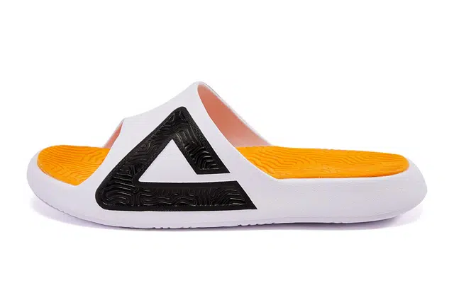 匹克 态极 防滑耐磨 运动拖鞋 男款 白黑橙