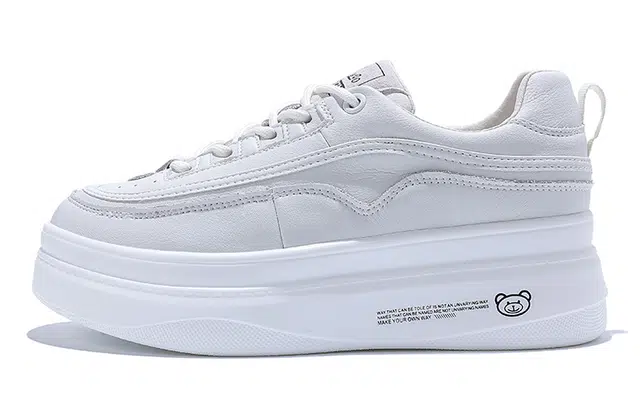 君嘉莉 二层牛皮 增高 平衡耐磨轻便 低帮 生活休闲鞋 女款