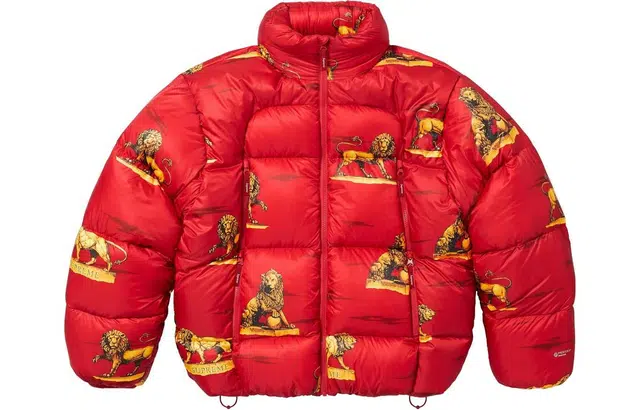 Supreme Featherweight Quilted Lion Hooded Down Jacket