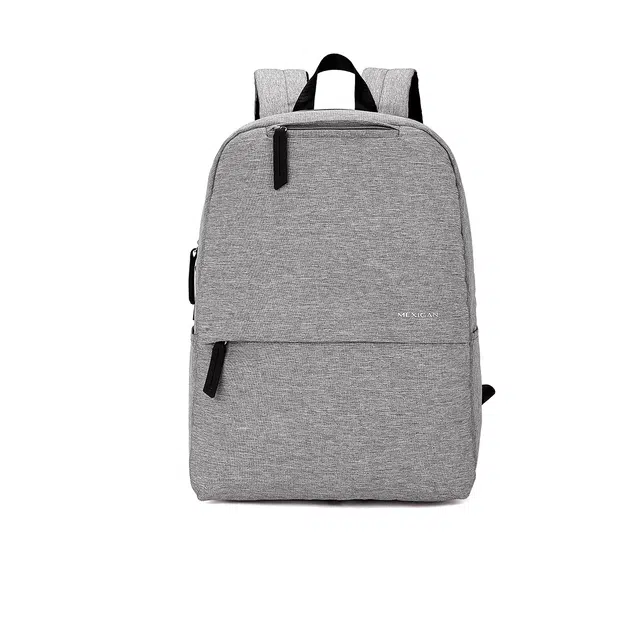 稻草人 百搭款背包大容量带电脑隔层商务背包短途旅行 织物 双肩包书包 常规 男女同款情侣款 灰色