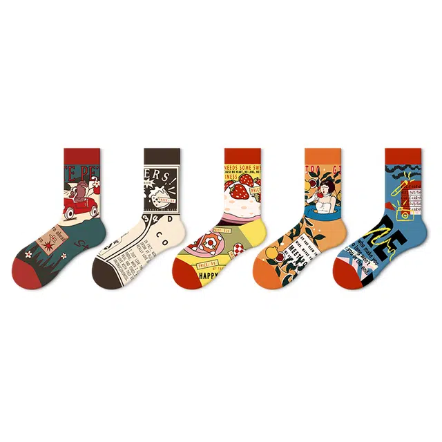 JKN Oil Painting Series Socks