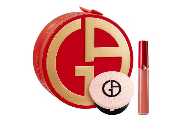 阿玛尼 圣诞限定粉气垫礼盒套装 提升气色