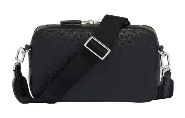 PRADA Brique Leather Shoulder Bag Black