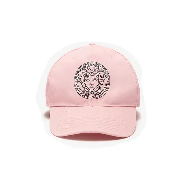 Versace Medusa Logo Cap Red Pink