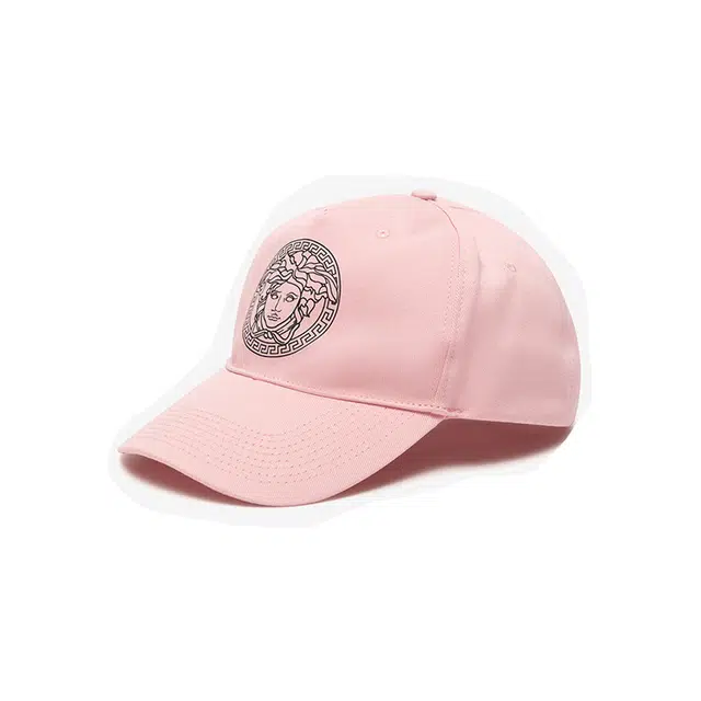 Versace Medusa Logo Cap Red Pink