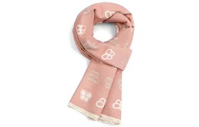 优幽兰 蝴蝶 两用护脖子防风防寒保暖简约休闲高级感 仿羊绒 绒线围巾 女款