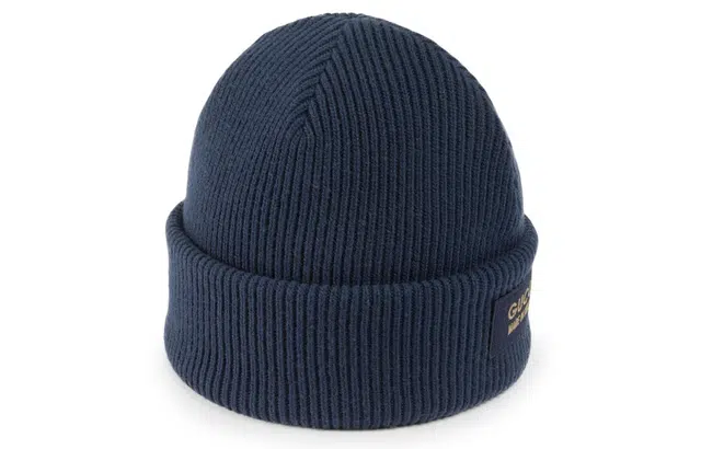 Gucci Logo Patch Beanie Navy